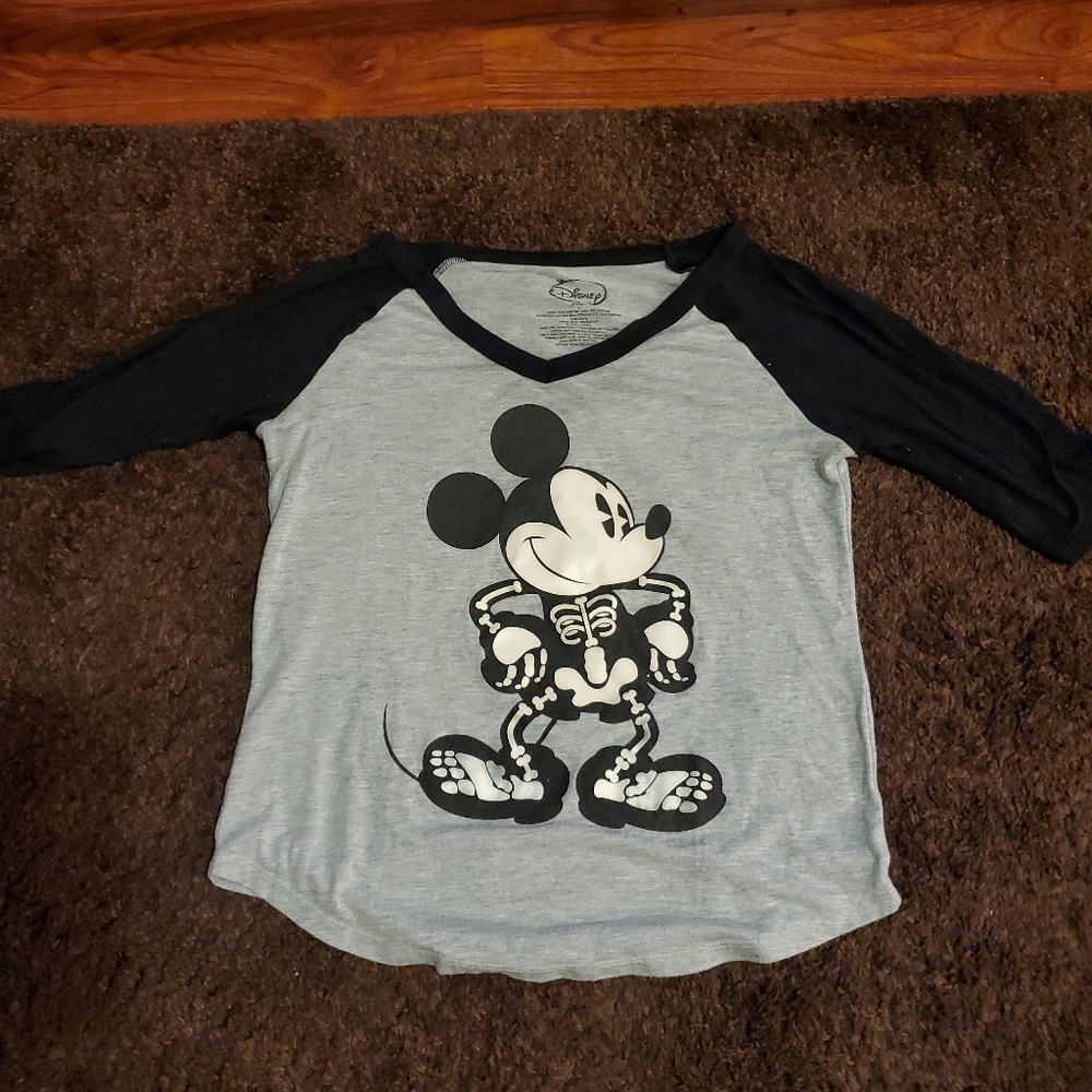 Mickey Mouse Skeleton Bones Glow In The Dark